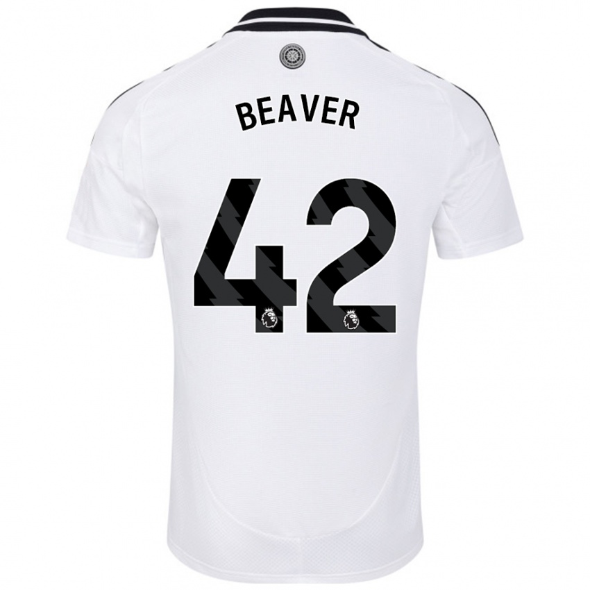 Dětské Cat Beaver #42 Bílý Domů Hráčské Dresy 2024/25 Dres