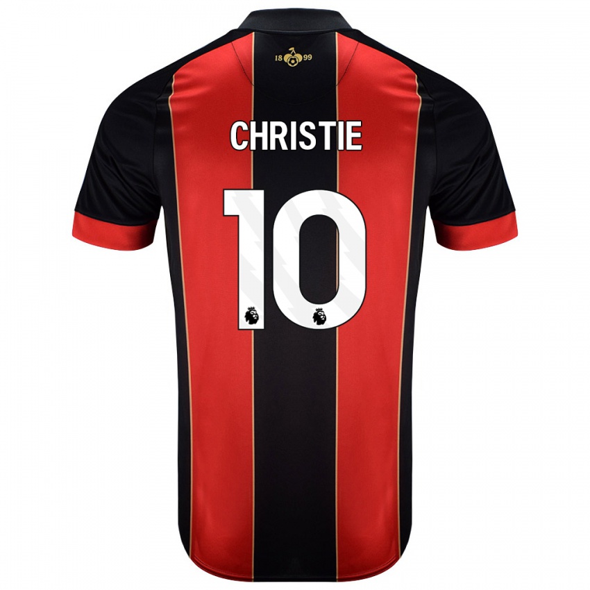 Dětské Ryan Christie #10 Červená Černá Domů Hráčské Dresy 2024/25 Dres