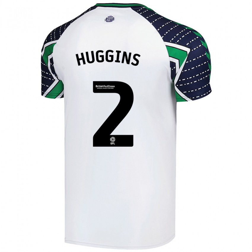 Dětské Niall Huggins #2 Bílý Daleko Hráčské Dresy 2024/25 Dres