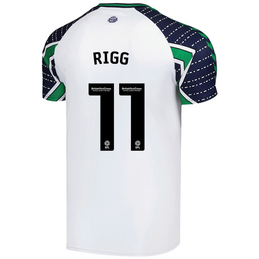 Dětské Chris Rigg #11 Bílý Daleko Hráčské Dresy 2024/25 Dres