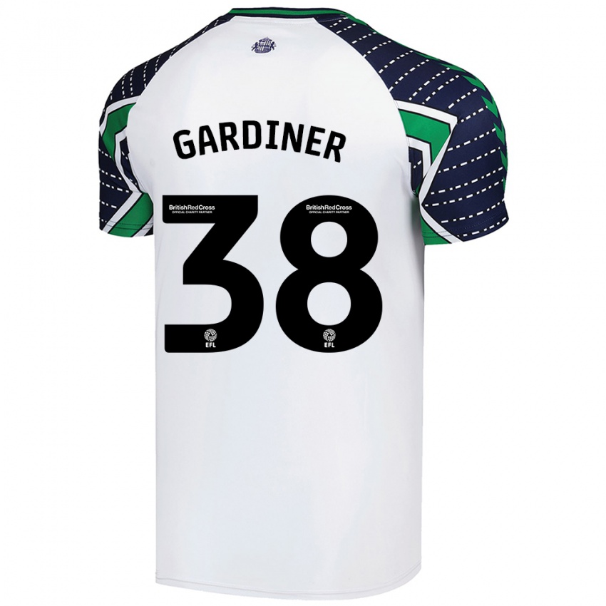 Dětské Harry Gardiner #38 Bílý Daleko Hráčské Dresy 2024/25 Dres