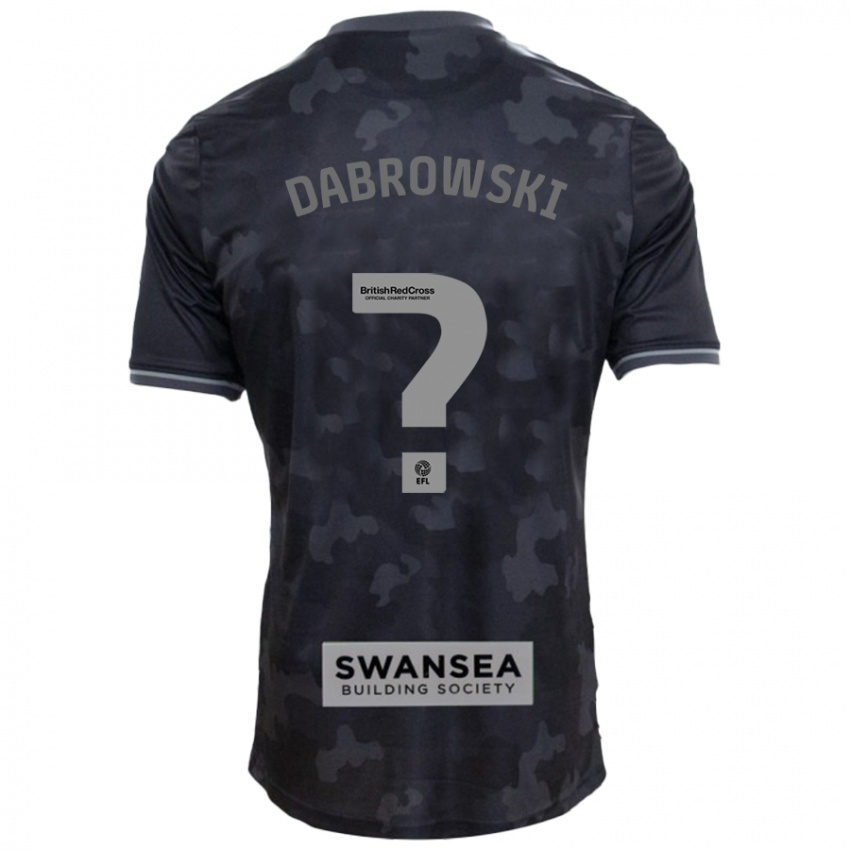 Dětské Sebastian Dabrowski #0 Černý Daleko Hráčské Dresy 2024/25 Dres