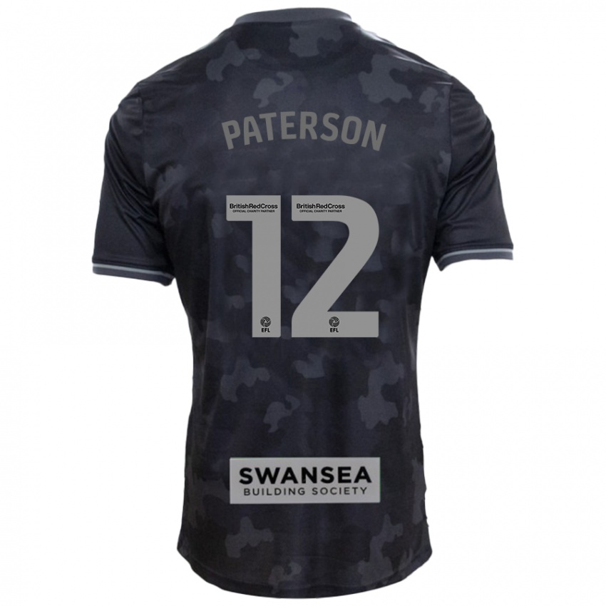 Dětské Jamie Paterson #12 Černý Daleko Hráčské Dresy 2024/25 Dres