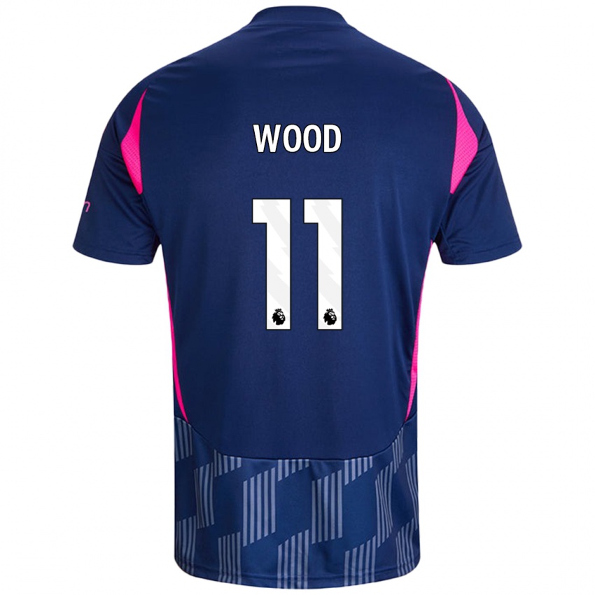 Dětské Chris Wood #11 Královsky Modrá Růžová Daleko Hráčské Dresy 2024/25 Dres