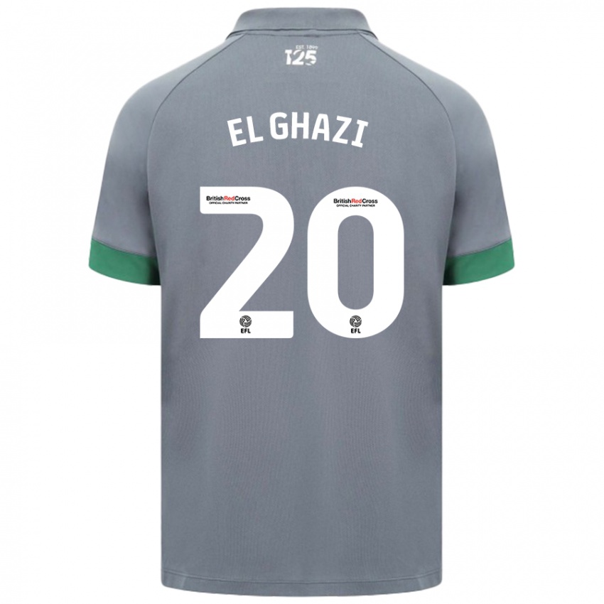 Dětské Anwar El Ghazi #20 Tmavě Šedá Daleko Hráčské Dresy 2024/25 Dres