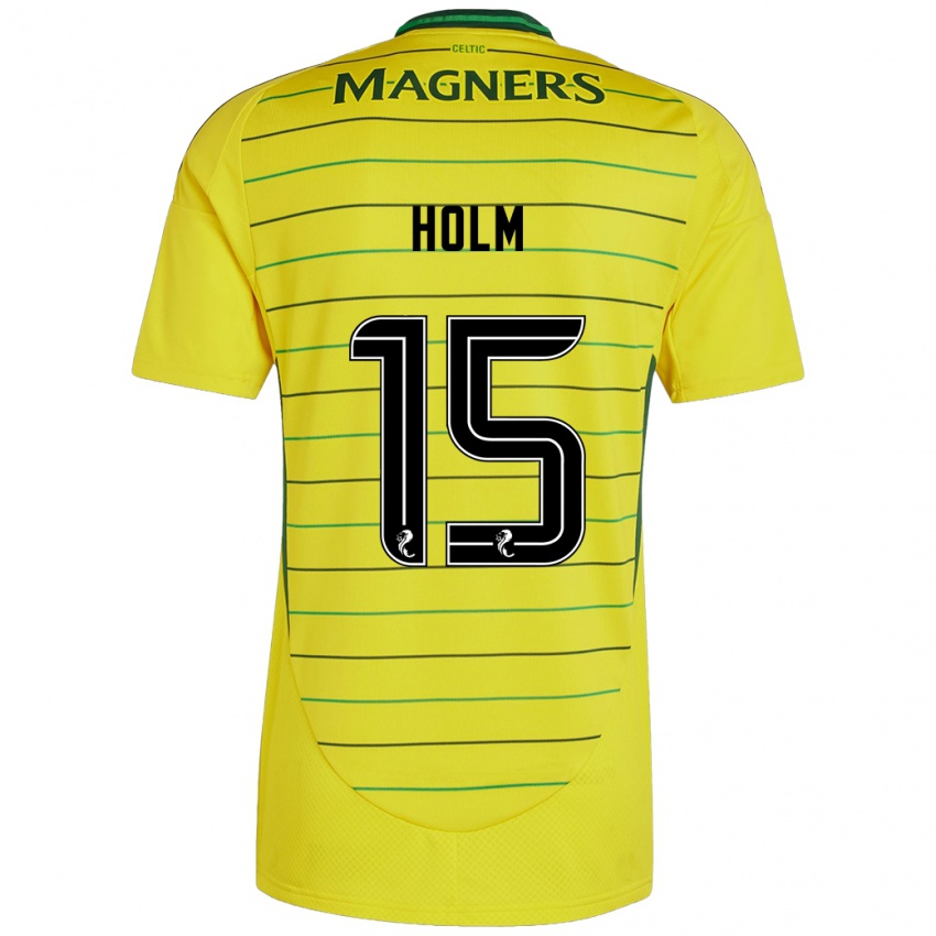 Dětské Odin Thiago Holm #15 Žluť Daleko Hráčské Dresy 2024/25 Dres