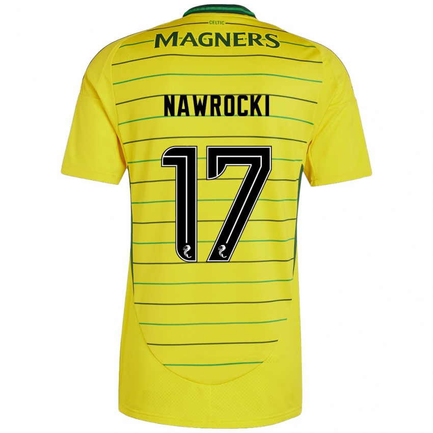 Dětské Maik Nawrocki #17 Žluť Daleko Hráčské Dresy 2024/25 Dres