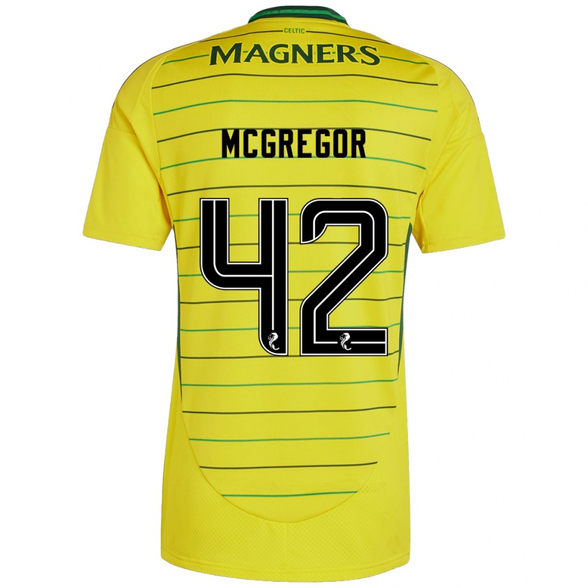 Dětské Callum Mcgregor #42 Žluť Daleko Hráčské Dresy 2024/25 Dres