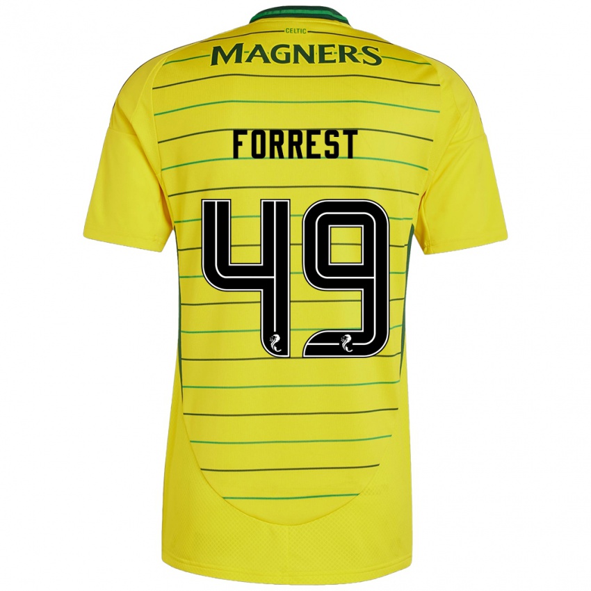 Dětské James Forrest #49 Žluť Daleko Hráčské Dresy 2024/25 Dres