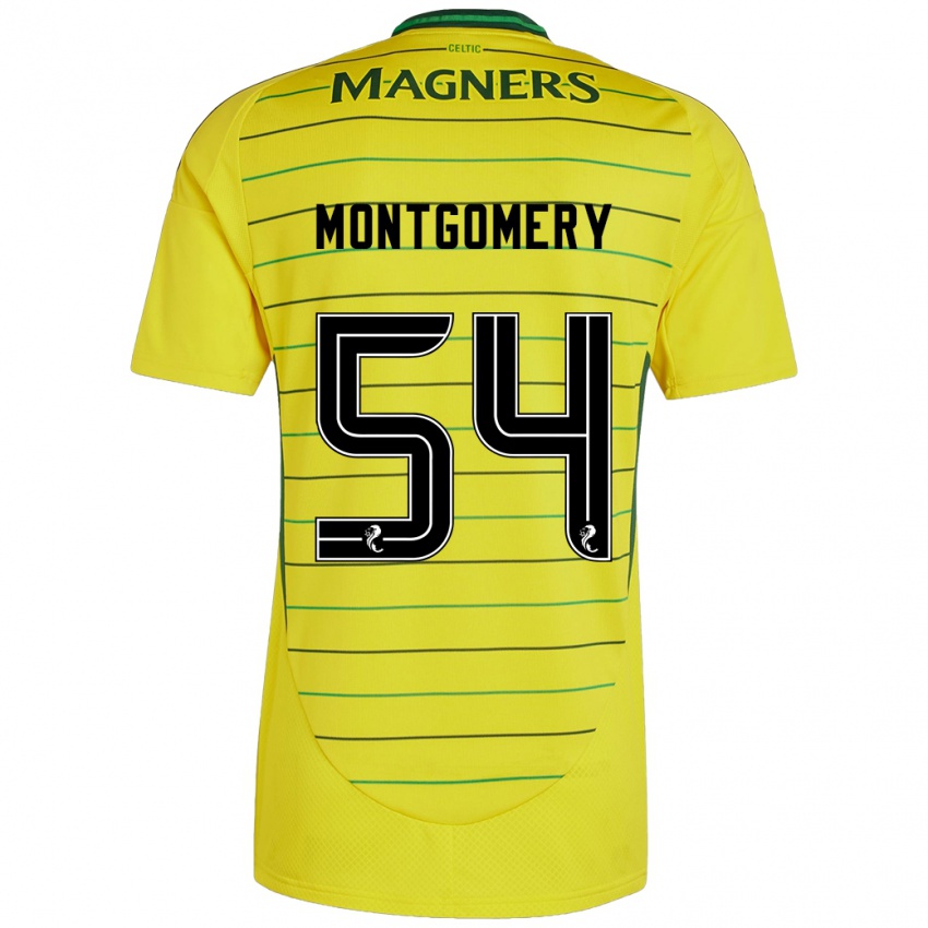 Dětské Adam Montgomery #54 Žluť Daleko Hráčské Dresy 2024/25 Dres