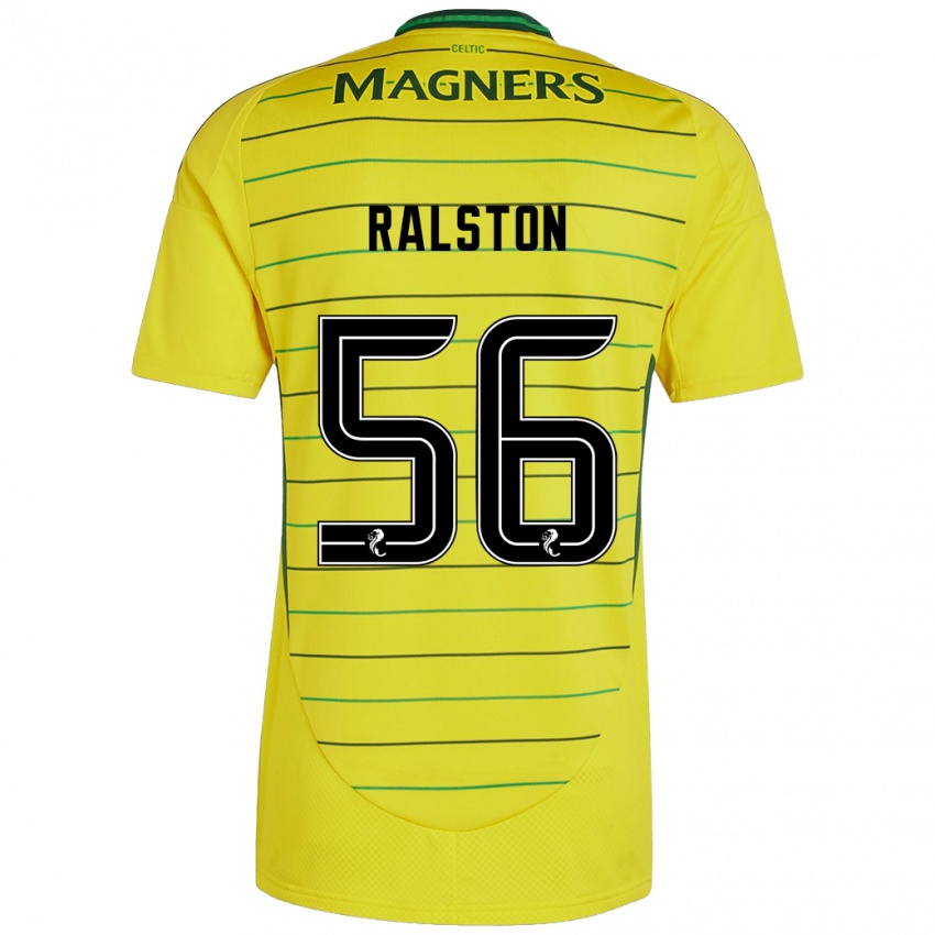 Dětské Anthony Ralston #56 Žluť Daleko Hráčské Dresy 2024/25 Dres