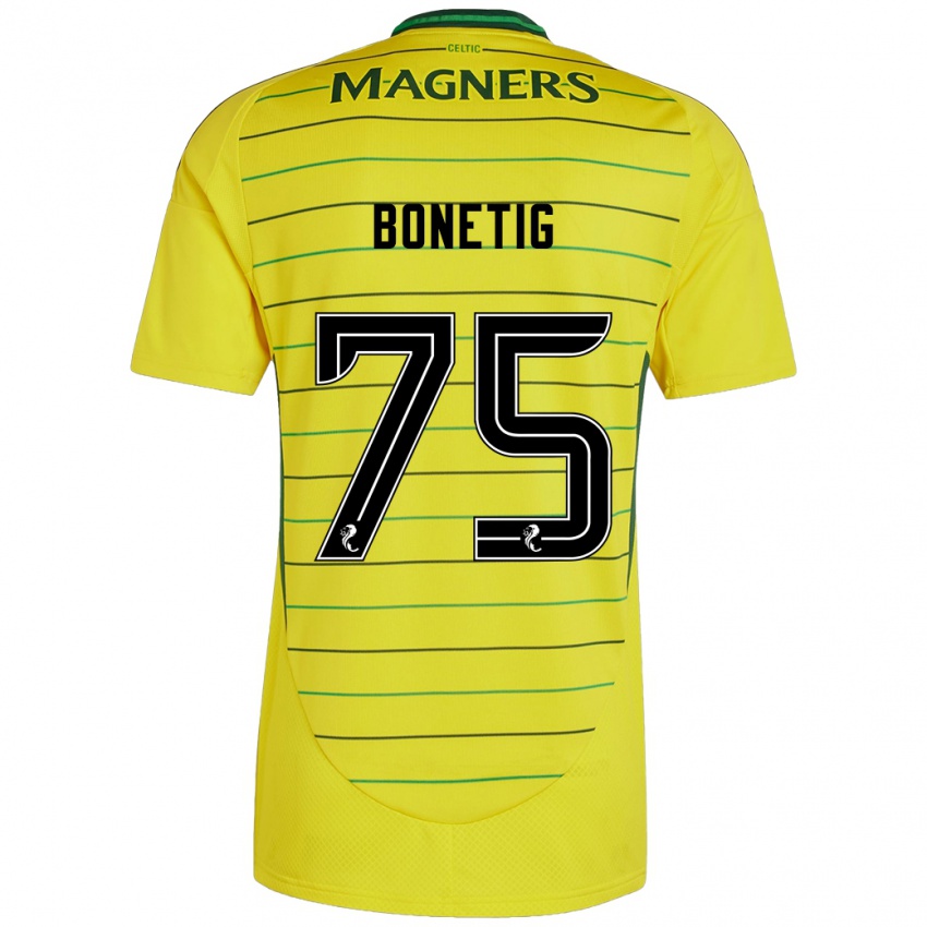 Dětské Liam Bonetig #75 Žluť Daleko Hráčské Dresy 2024/25 Dres