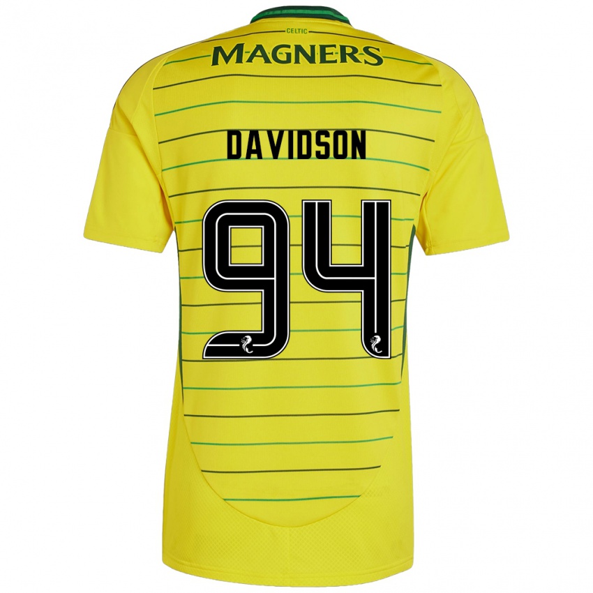 Dětské Bruno Davidson #94 Žluť Daleko Hráčské Dresy 2024/25 Dres