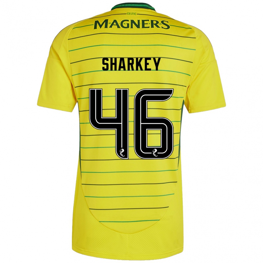 Dětské Amy Sharkey #46 Žluť Daleko Hráčské Dresy 2024/25 Dres