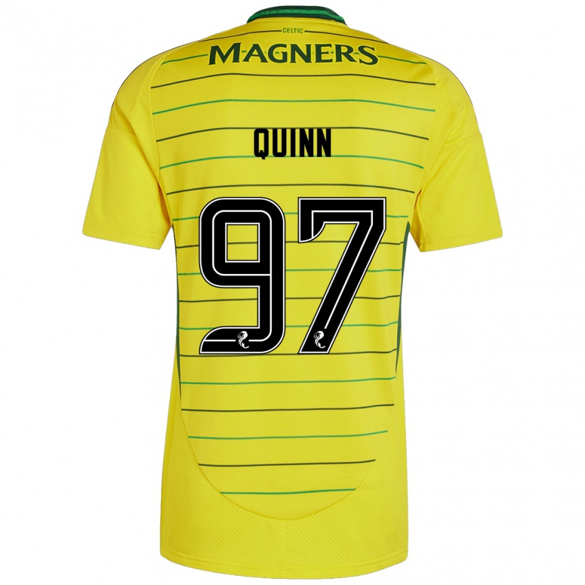 Dětské Ben Quinn #97 Žluť Daleko Hráčské Dresy 2024/25 Dres