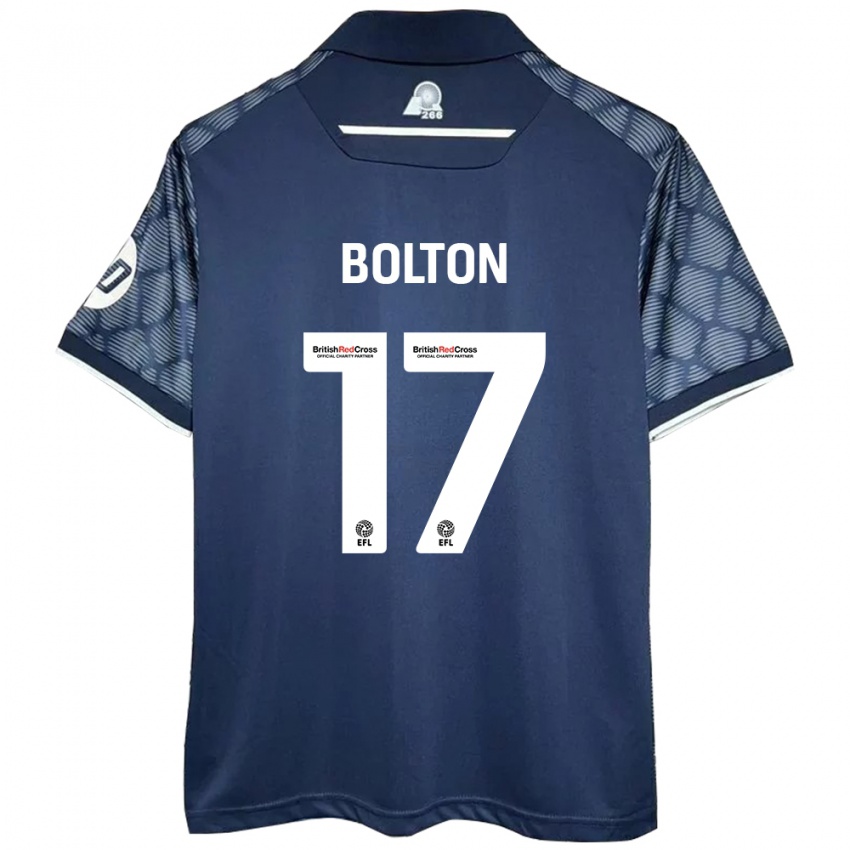 Dětské Luke Bolton #17 Černý Daleko Hráčské Dresy 2024/25 Dres