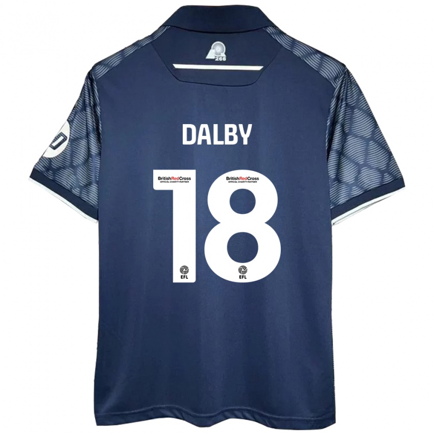 Dětské Sam Dalby #18 Černý Daleko Hráčské Dresy 2024/25 Dres