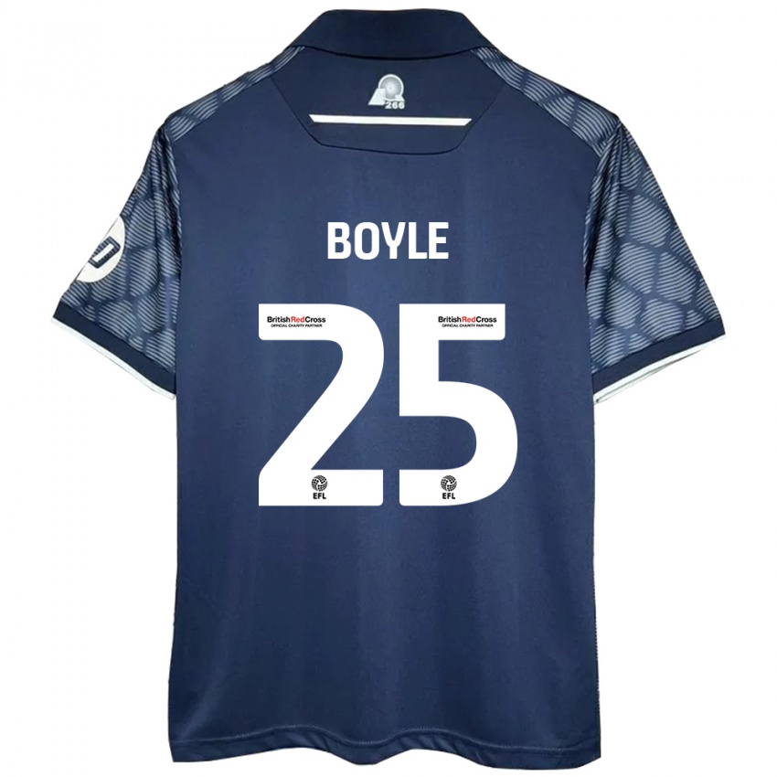 Dětské Will Boyle #25 Černý Daleko Hráčské Dresy 2024/25 Dres