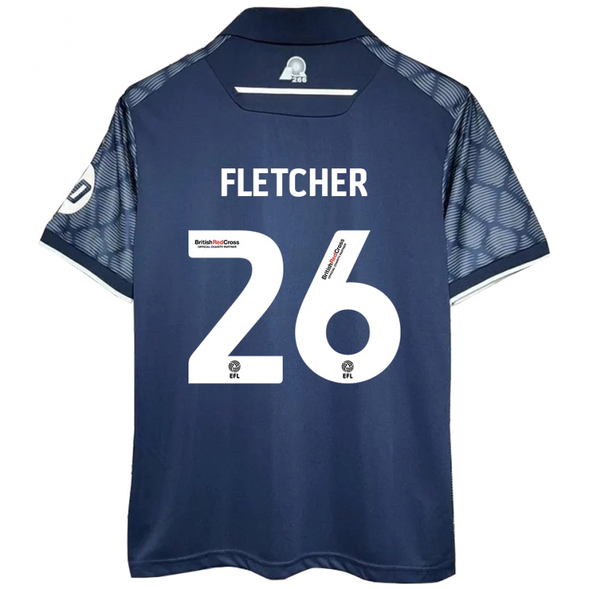 Dětské Steven Fletcher #26 Černý Daleko Hráčské Dresy 2024/25 Dres