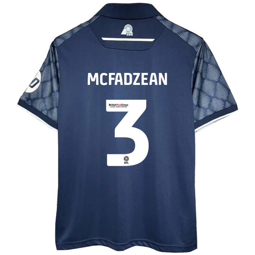 Dětské Callum Mcfadzean #3 Černý Daleko Hráčské Dresy 2024/25 Dres