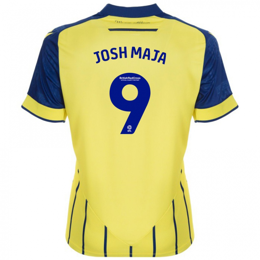 Dětské Josh Maja #9 Žlutá Modrá Daleko Hráčské Dresy 2024/25 Dres