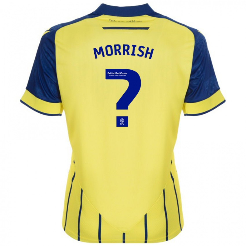 Dětské Rhys Morrish #0 Žlutá Modrá Daleko Hráčské Dresy 2024/25 Dres