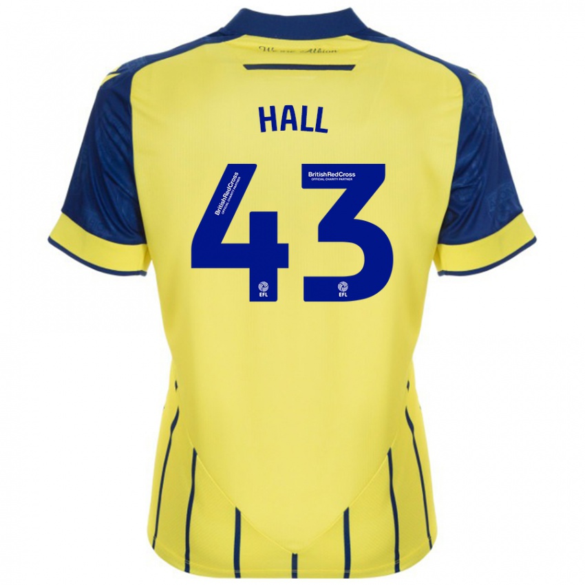 Dětské Reece Hall #43 Žlutá Modrá Daleko Hráčské Dresy 2024/25 Dres