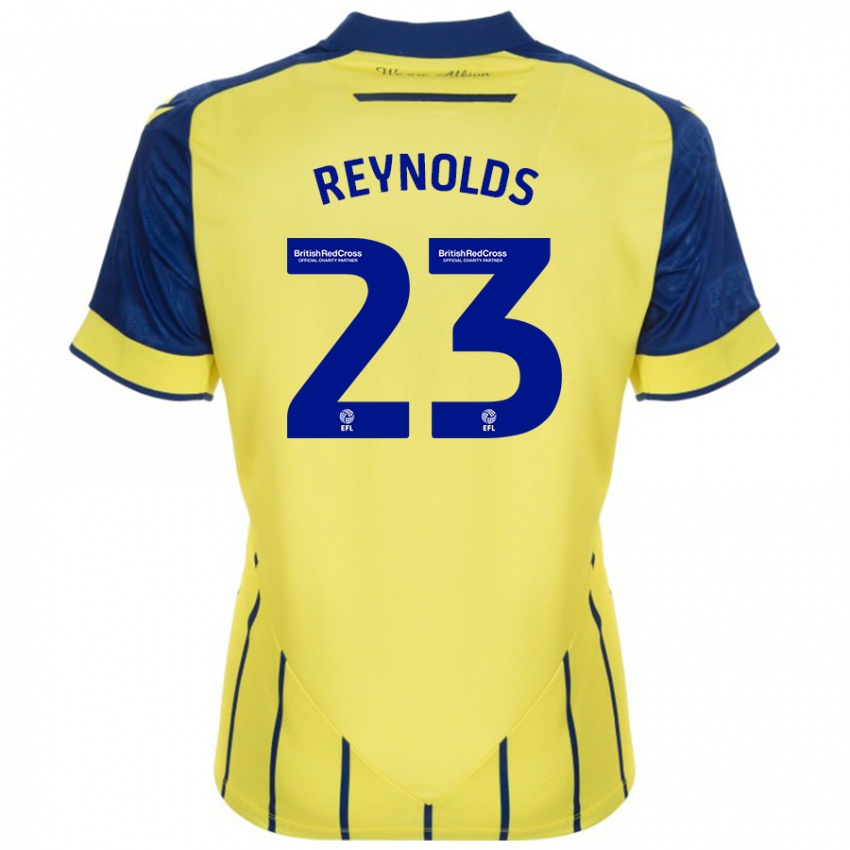 Dětské Taylor Reynolds #23 Žlutá Modrá Daleko Hráčské Dresy 2024/25 Dres