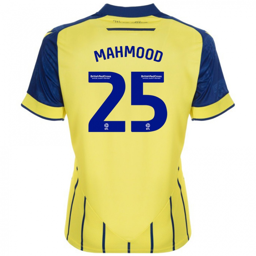 Dětské Mahmood #25 Žlutá Modrá Daleko Hráčské Dresy 2024/25 Dres