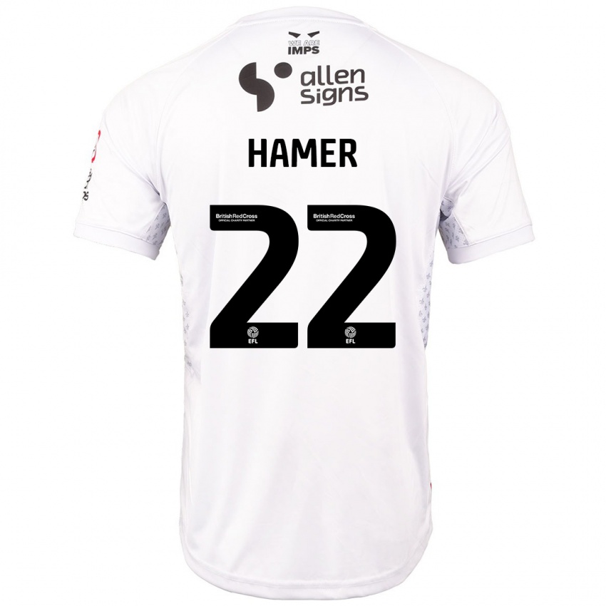 Dětské Tom Hamer #22 Červená Bílá Daleko Hráčské Dresy 2024/25 Dres