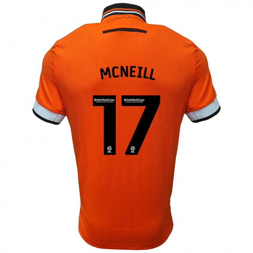 Dětské Charlie Mcneill #17 Oranžová Bílá Daleko Hráčské Dresy 2024/25 Dres