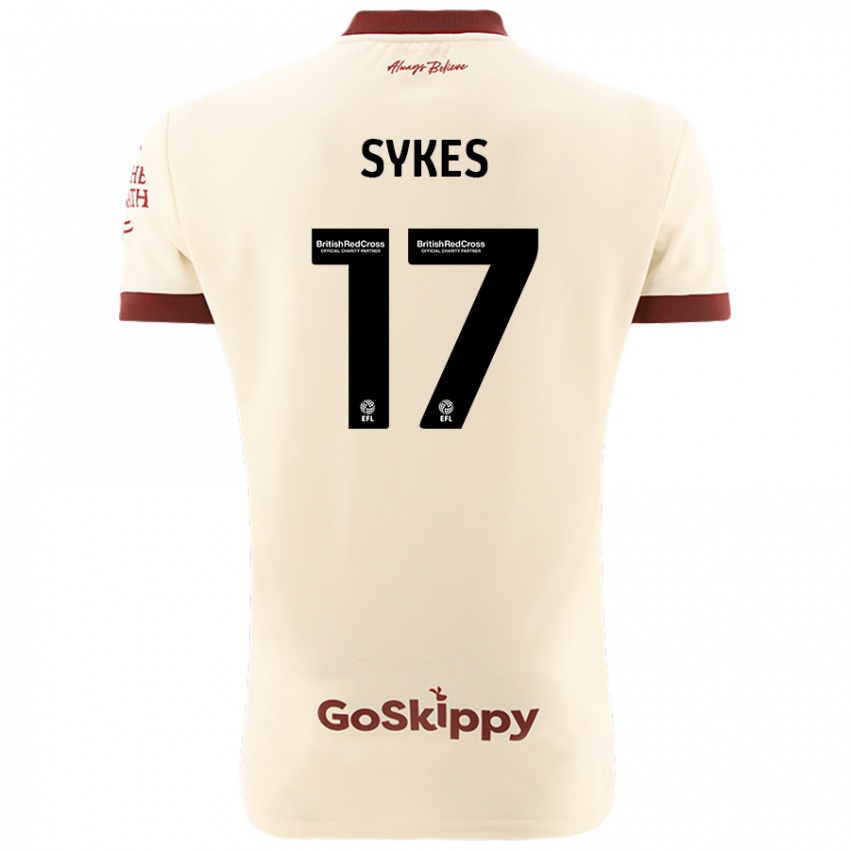 Dětské Mark Sykes #17 Krémově Bílá Daleko Hráčské Dresy 2024/25 Dres