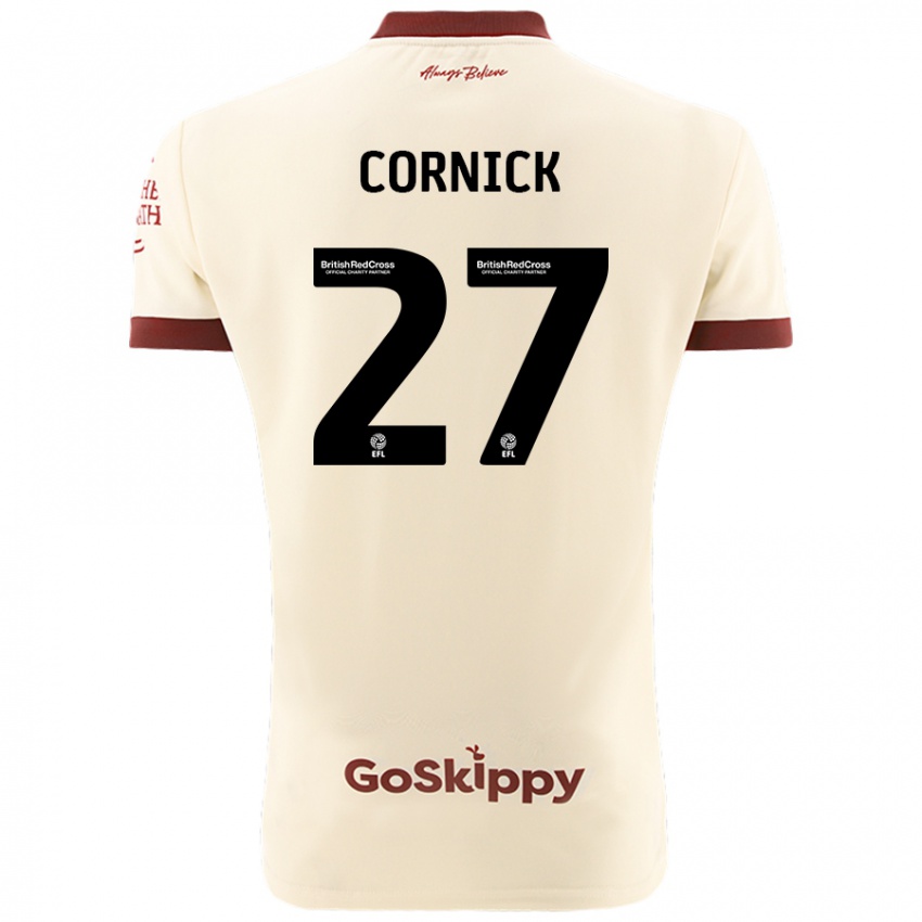 Dětské Harry Cornick #27 Krémově Bílá Daleko Hráčské Dresy 2024/25 Dres