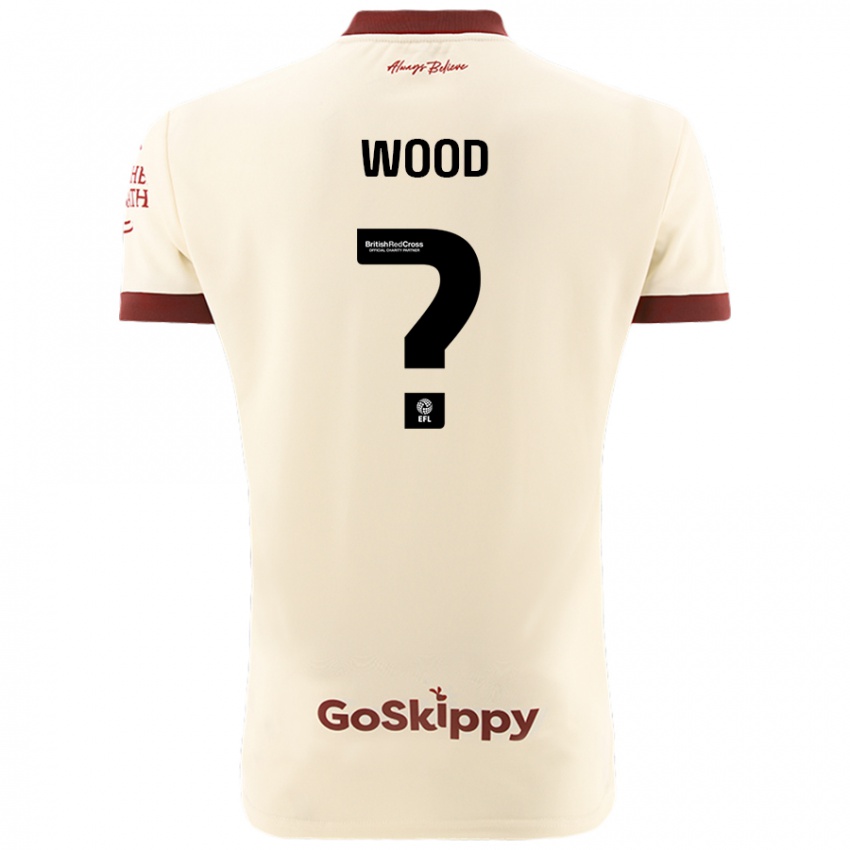 Dětské Callum Wood #0 Krémově Bílá Daleko Hráčské Dresy 2024/25 Dres