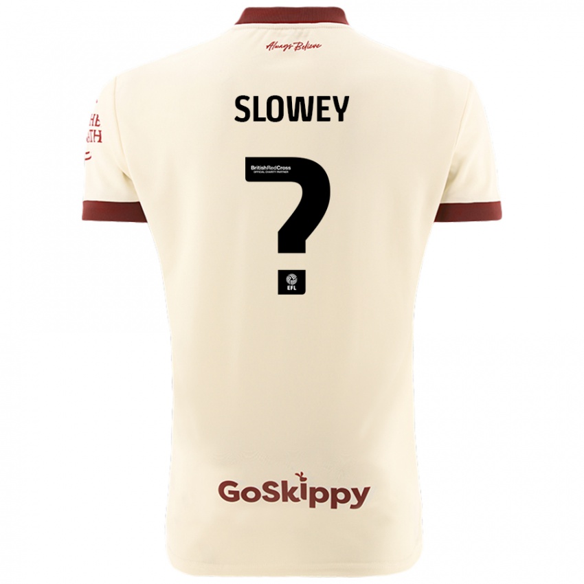 Dětské Josh Campbell-Slowey #0 Krémově Bílá Daleko Hráčské Dresy 2024/25 Dres