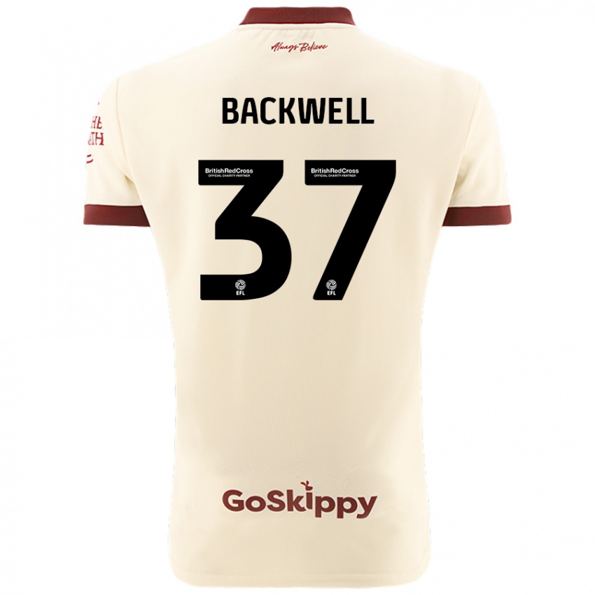 Dětské Tommy Backwell #37 Krémově Bílá Daleko Hráčské Dresy 2024/25 Dres