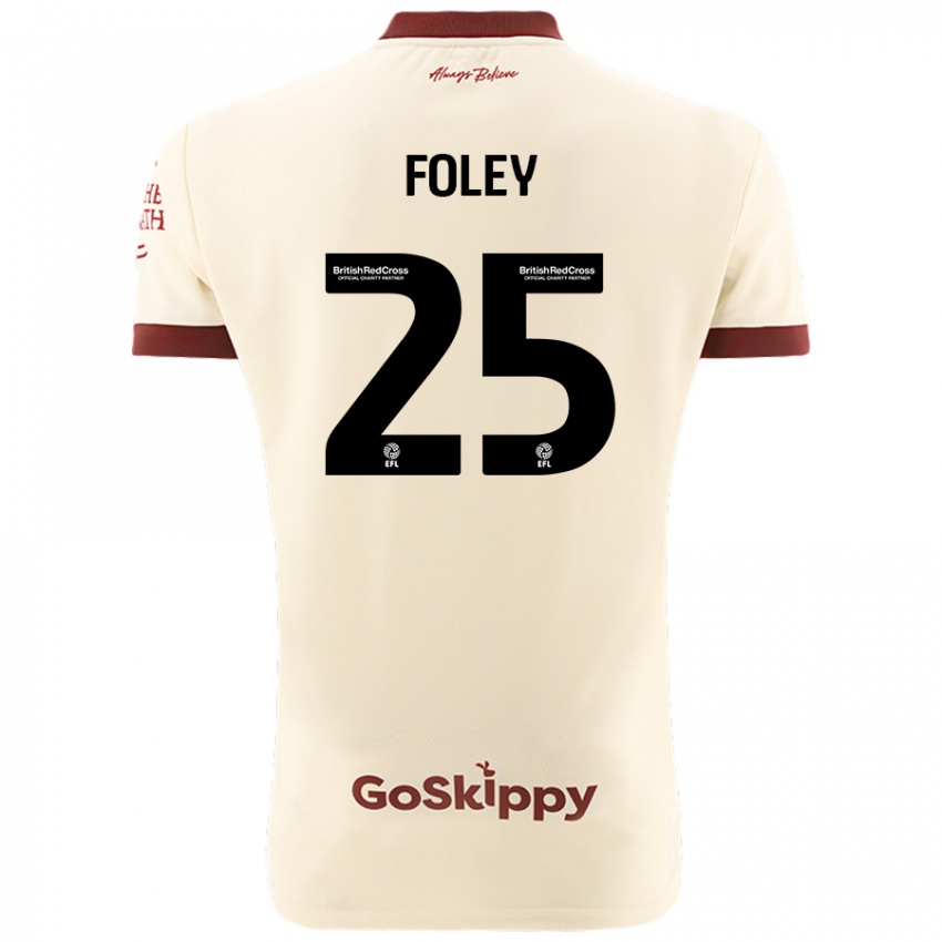 Dětské Erin Foley #25 Krémově Bílá Daleko Hráčské Dresy 2024/25 Dres