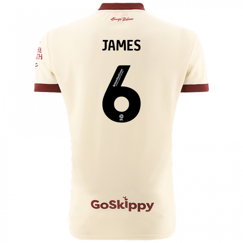 Dětské Matty James #6 Krémově Bílá Daleko Hráčské Dresy 2024/25 Dres