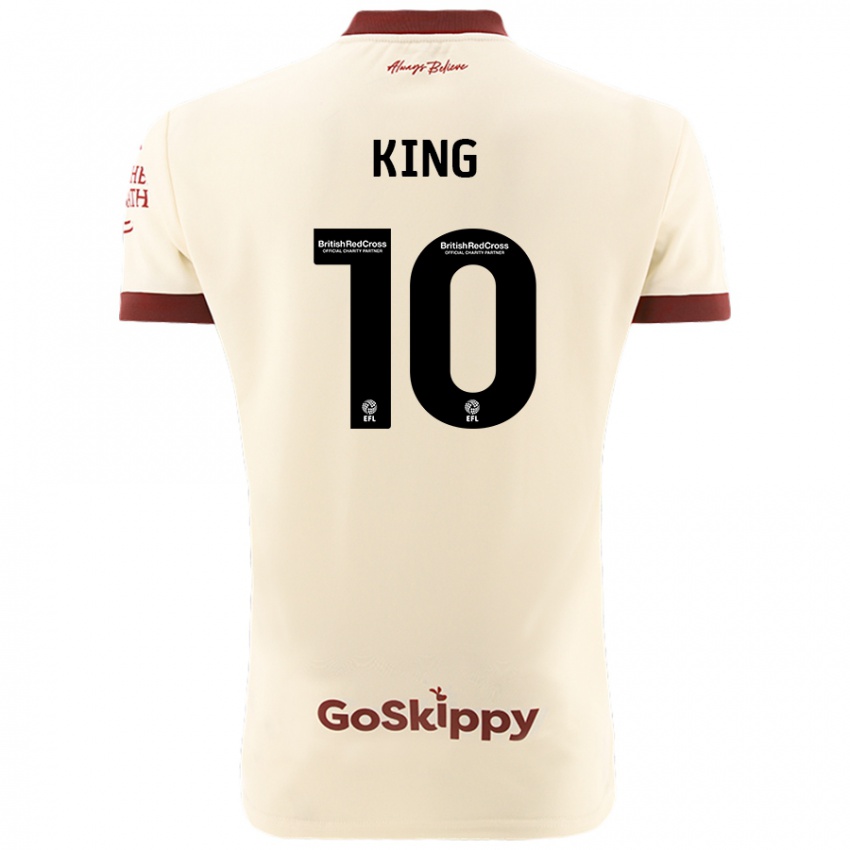 Dětské Andy King #10 Krémově Bílá Daleko Hráčské Dresy 2024/25 Dres