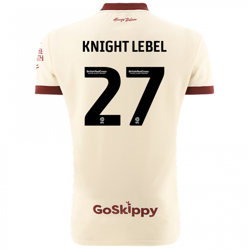 Dětské Jamie Knight-Lebel #27 Krémově Bílá Daleko Hráčské Dresy 2024/25 Dres