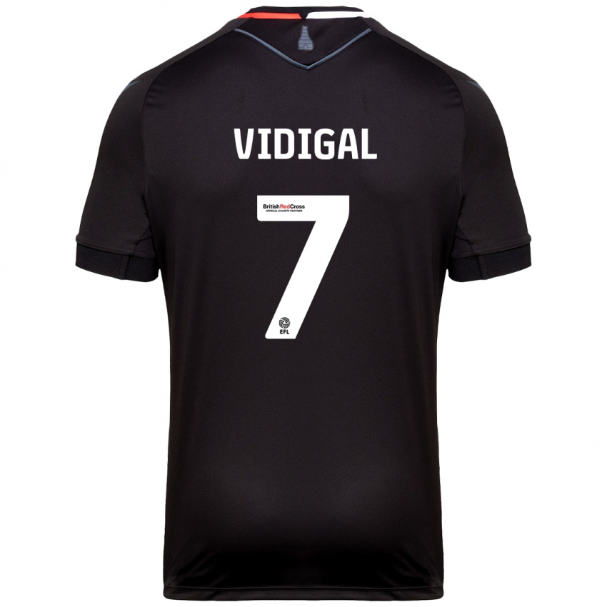 Dětské André Vidigal #7 Černý Daleko Hráčské Dresy 2024/25 Dres