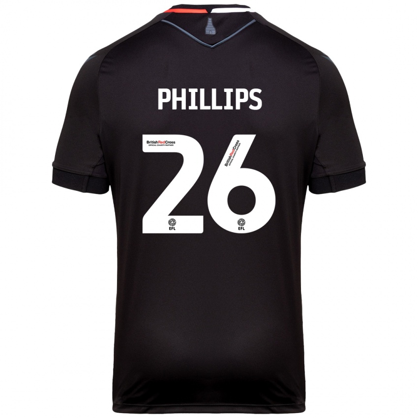 Dětské Ashley Phillips #26 Černý Daleko Hráčské Dresy 2024/25 Dres