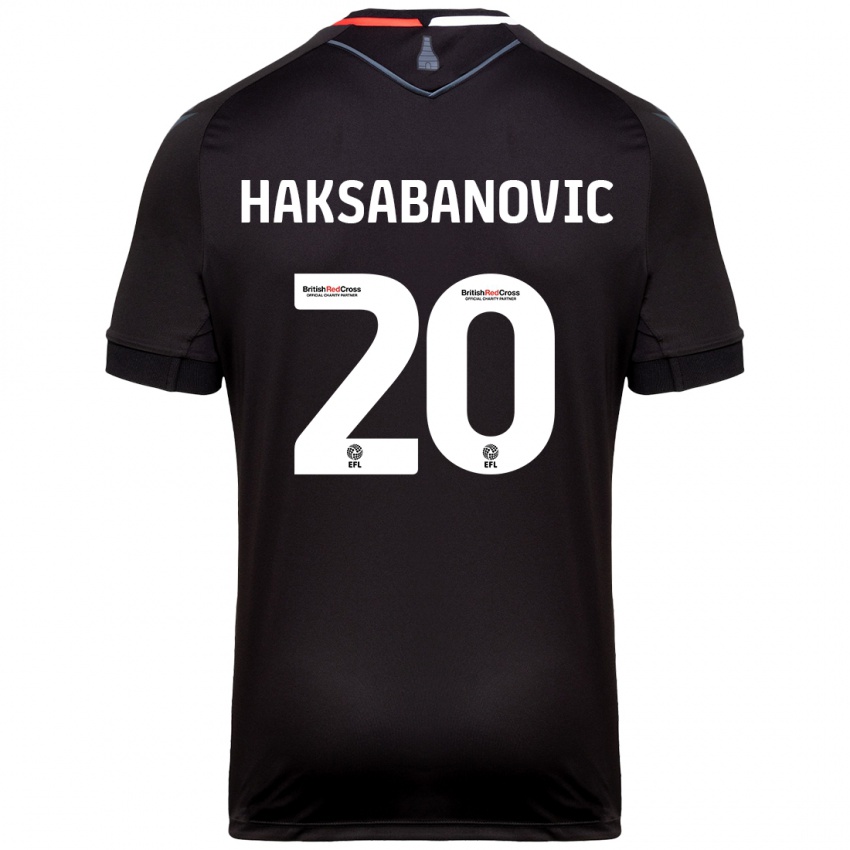 Dětské Sead Hakšabanović #20 Černý Daleko Hráčské Dresy 2024/25 Dres