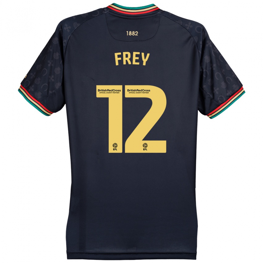 Dětské Michael Frey #12 Tmavě Tmavě Modrá Daleko Hráčské Dresy 2024/25 Dres