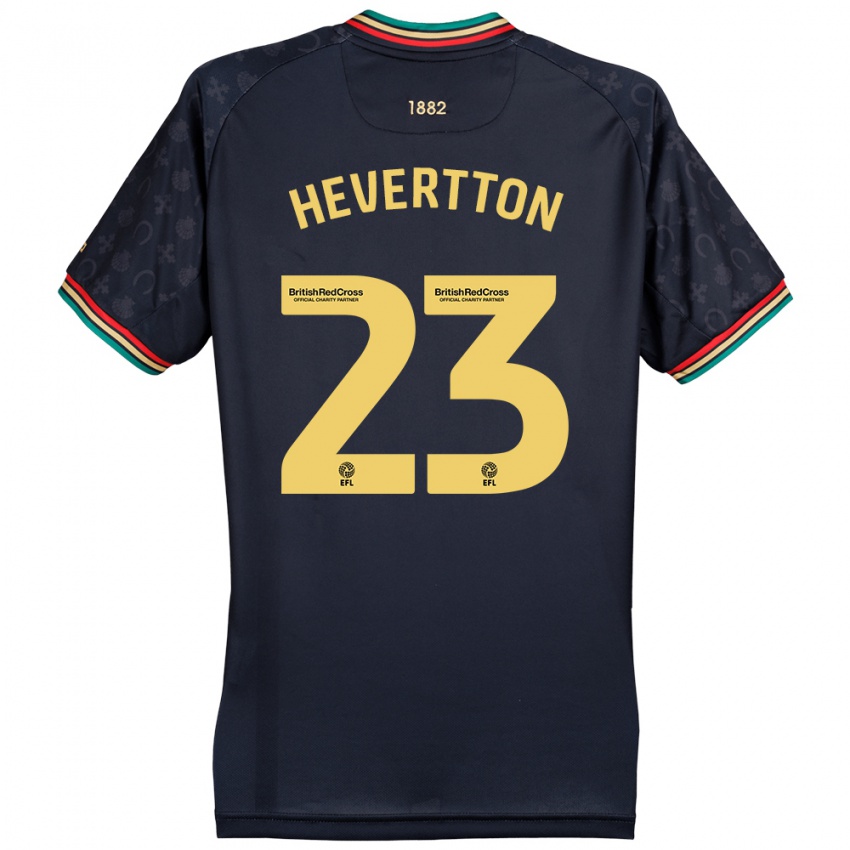 Dětské Hevertton #23 Tmavě Tmavě Modrá Daleko Hráčské Dresy 2024/25 Dres