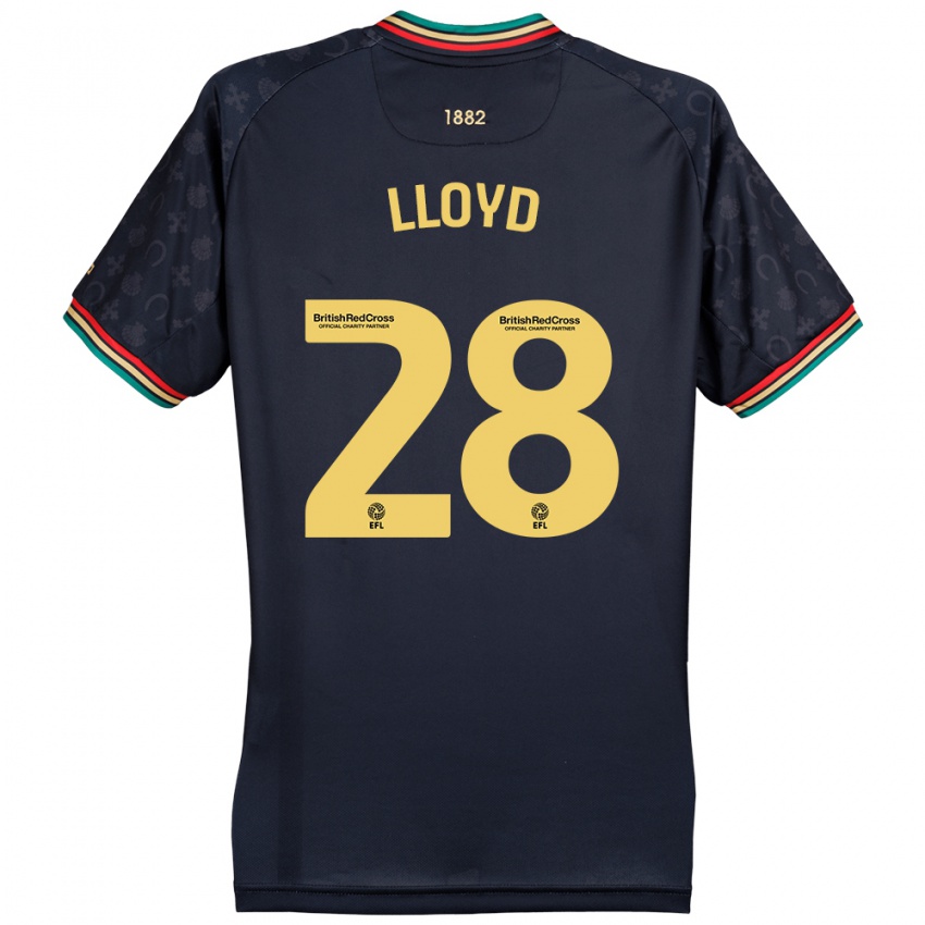 Dětské Alfie Lloyd #28 Tmavě Tmavě Modrá Daleko Hráčské Dresy 2024/25 Dres