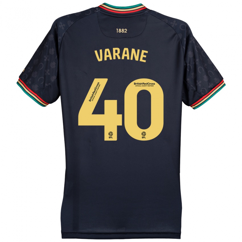 Dětské Jonathan Varane #40 Tmavě Tmavě Modrá Daleko Hráčské Dresy 2024/25 Dres