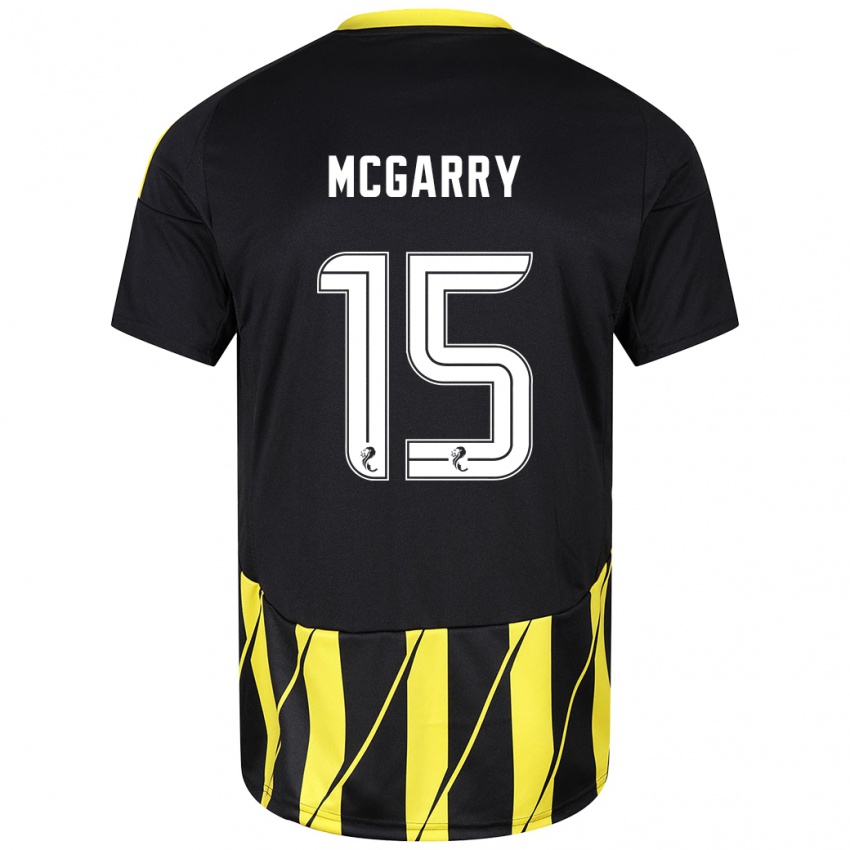 Dětské James Mcgarry #15 Černá Žlutá Daleko Hráčské Dresy 2024/25 Dres