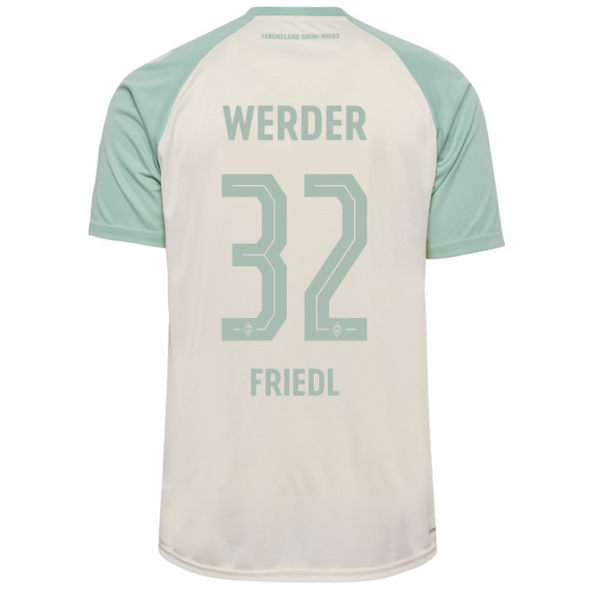 Dětské Marco Friedl #32 Šedobílá Světle Zelená Daleko Hráčské Dresy 2024/25 Dres