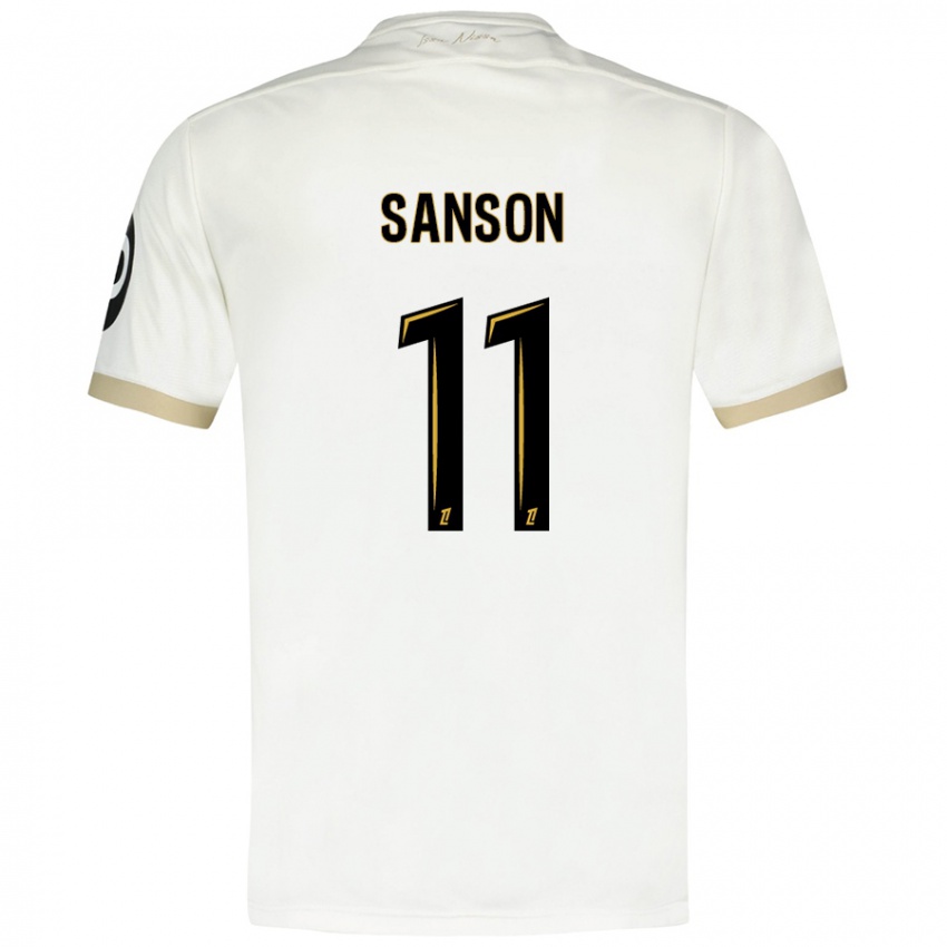 Dětské Morgan Sanson #11 Bílé Zlato Daleko Hráčské Dresy 2024/25 Dres